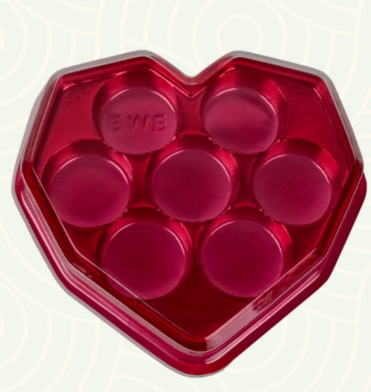 BWB140620 Caixa Coração Lapi. Vermelho 7 ...
