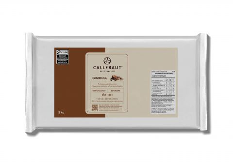 CALLEBAUT Choc Ao Leite Gianduia Barra 5kg