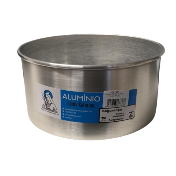 SC Forma Alumínio p/ Bolo Fundo Falso 20x...