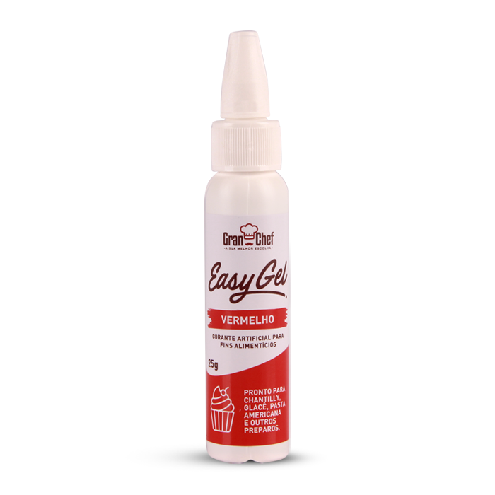GRAN CHEF Corante Easy Gel - Vermelho 25g