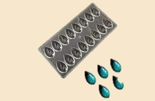 PRIME CHEF Forma acrilico gota 16cav.